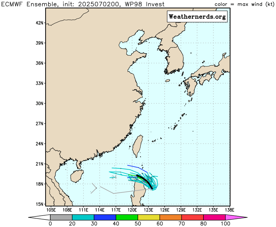 ▲▼             。（圖／中央氣象署、翻攝cyclonicwx、weathernerds）