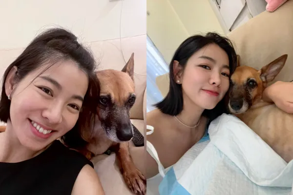 ▲▼米可白愛犬錢錢離世！她忍淚吻別曝最後相處時光。（圖／翻攝自Facebook／米可白）