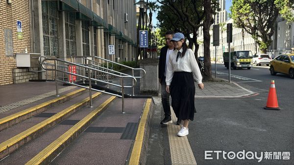 ▲▼高虹安現身。（圖／黃宥寧翻攝)