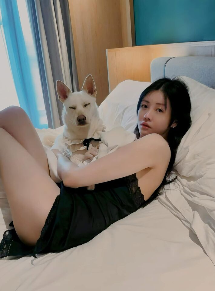 ▲▼ 賴琳恩與愛犬Liz   。（圖／翻攝賴琳恩臉書）