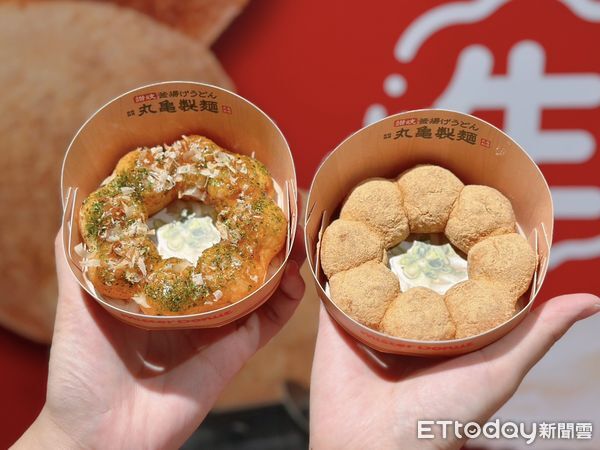 ▲▼Mister Donut攜手丸亀製麵推出5款聯名商品。（圖／記者蕭筠攝）