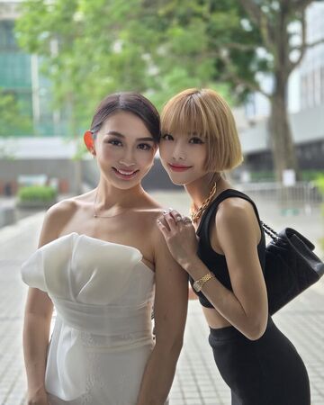 ▲▼「嫩模始祖」楊焉無預警辦婚禮，老公罕見曝光。（圖／翻攝自IG）