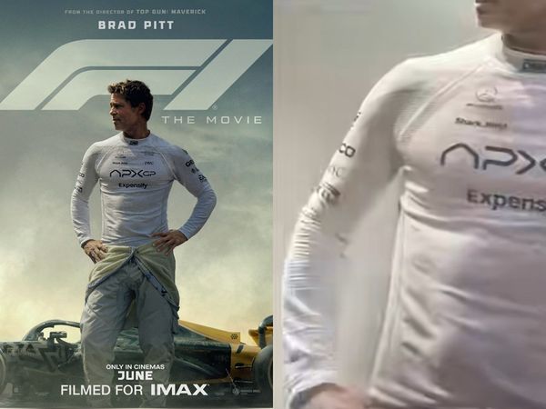 ▲▼布萊德彼特《F1電影》台灣票房破億，影城推特典「桑尼海耶斯肌肉觸感海報」。（圖／翻攝自臉書）