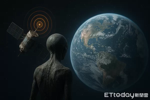 ▲科學家發現死衛星發出強訊號，也再度引發天文迷對外星訊號的好奇。中研院也透露，台灣也建置陣列望遠鏡，要加入FRB神祕電波全球搜尋戰。（圖／AI示意圖）
