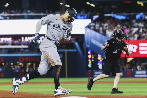 ▲洋基賈吉（Aaron Judge）炸裂本季第31轟，一度助隊追平。（圖／達志影像／美聯社）