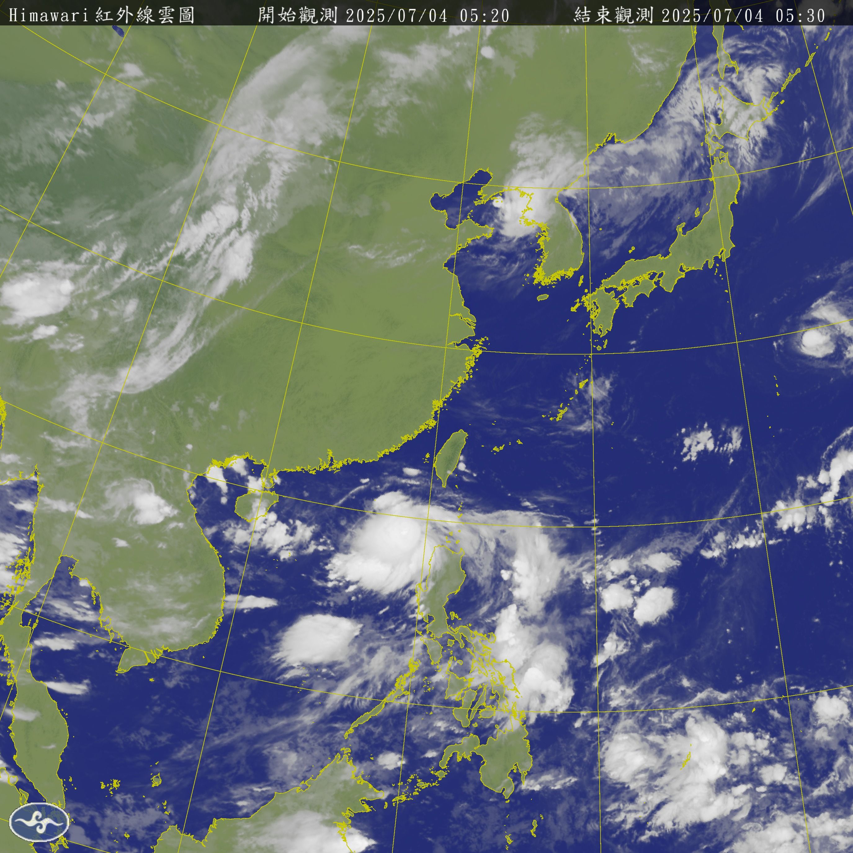 ▲▼衛星雲圖。（圖／中央氣象署）