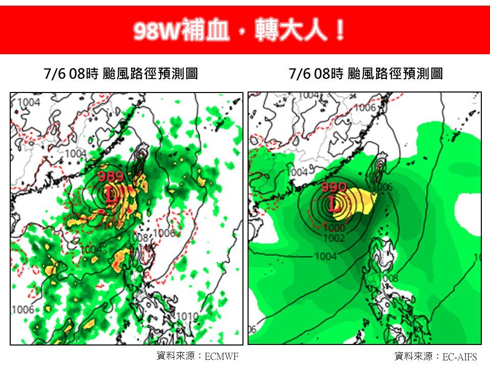 ▲▼林得恩：98W補血，轉大人！。（圖／翻攝臉書／林老師氣象站）