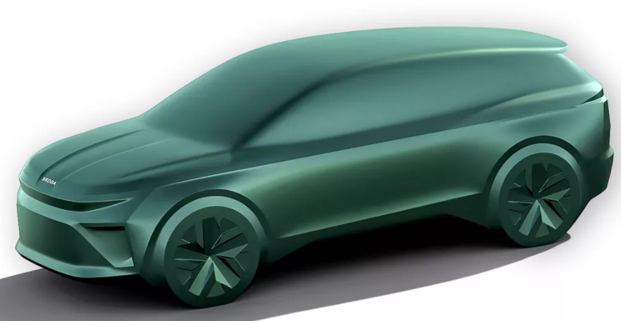 ▲Skoda全新電動旅行車即將問世！（圖／翻攝自Skoda）