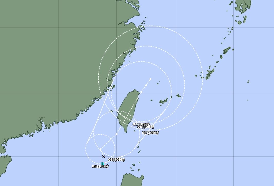 ▲▼菲律賓東方海面上的熱帶擾動98W增強為熱帶性低氣壓（TD），日本氣象廳稍早發布烈風警告。（圖／翻攝氣象廳）