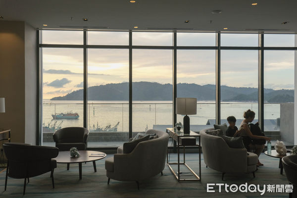 ▲沙巴Citadines Waterfront Kota Kinabalu飯店,沙巴夕陽。（圖／記者彭懷玉攝）