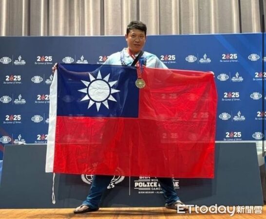 ▲恆春分局警員袁鵬皓參加「2025年第21屆世界警察消防運動會」奪得柔銅牌。（圖／記者陳崑福翻攝）