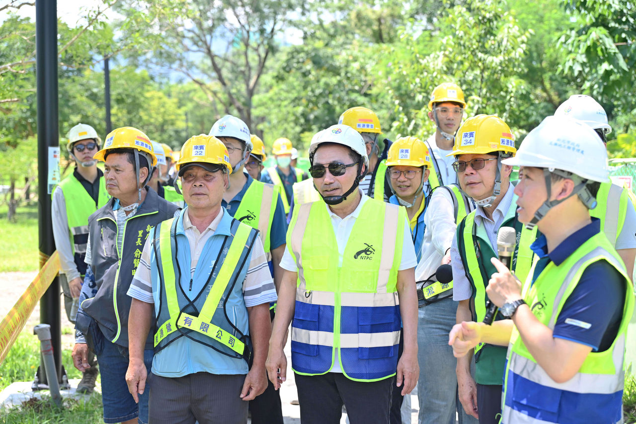 視察溪洲公園工程進度　侯友宜：打造新北水岸新亮點
