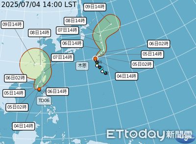 丹娜絲最快今晚生成　「2預測路徑」南台灣首當其衝