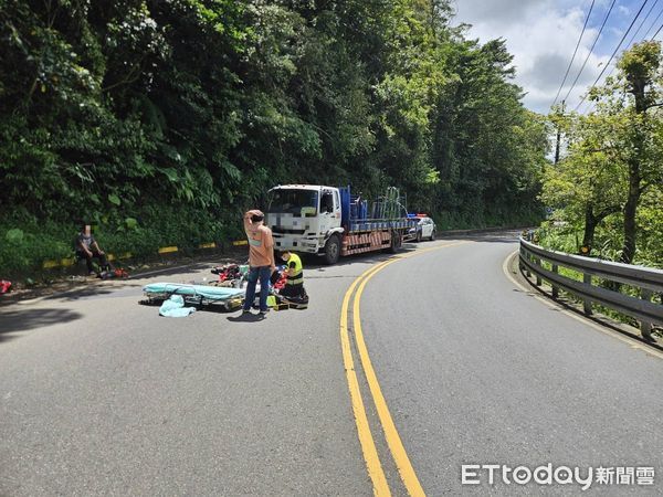 ▲▼             北宜公路「菩薩灣」發生死亡車禍。（圖／記者陳以昇翻攝，下同）