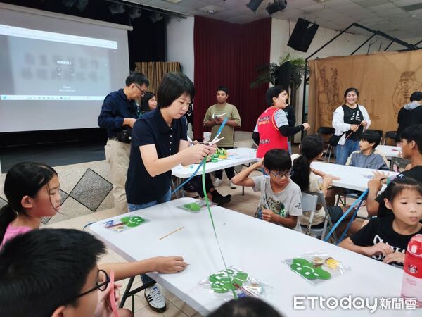 ▲基隆原民兒少學藤編。（圖／記者郭世賢翻攝）