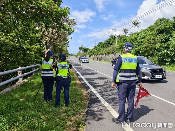 ▲成功分局加強台11線執法防事故。（圖／記者楊晨東翻攝）