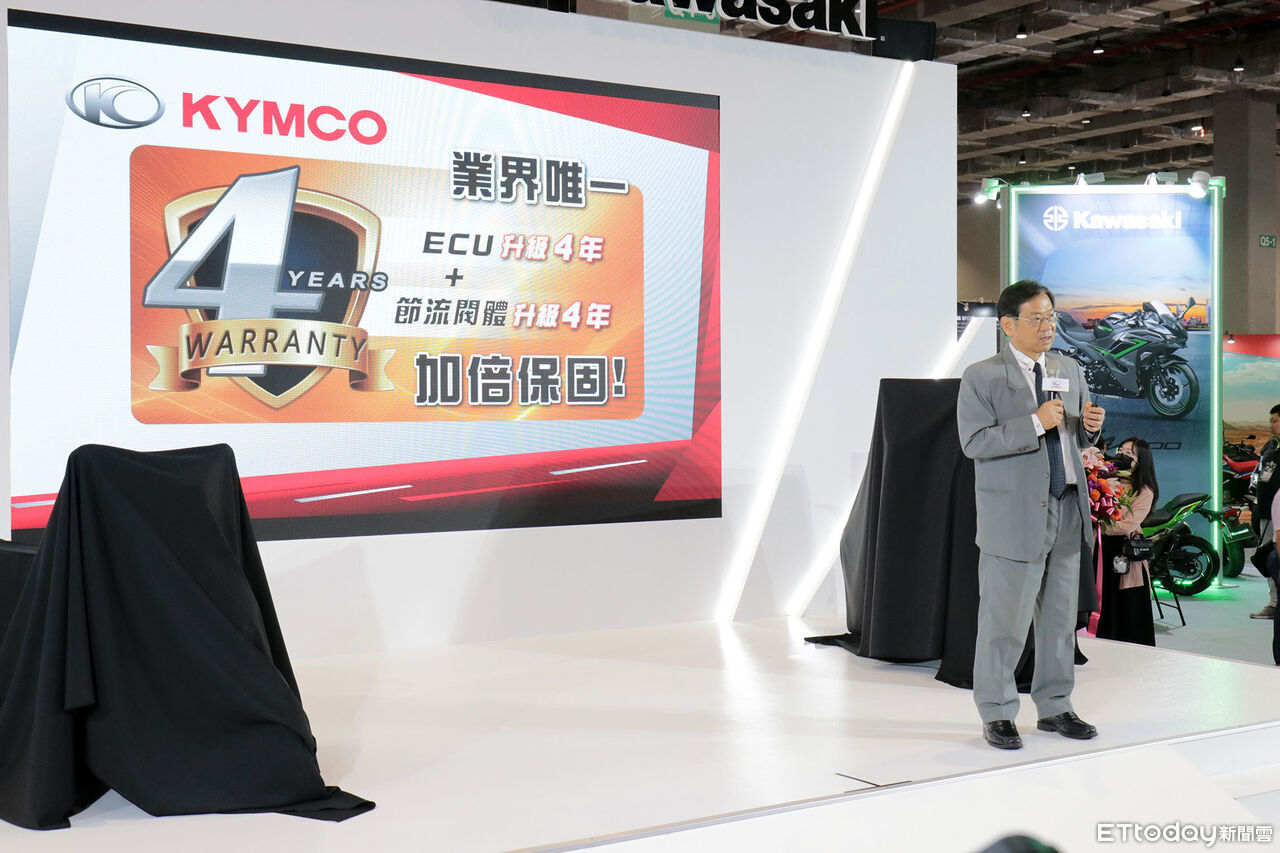 ▲重機展／光陽新董事長「親自揭曉2款新車」！小精靈＆黃牌跨界開賣。（圖／記者張慶輝攝）