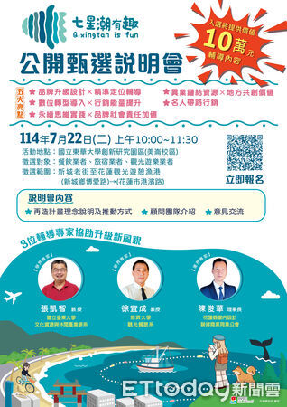 ▲花蓮縣政府將投入總經費新台幣600萬元，打造七星潭成為國際級低碳友善景點。（圖／花蓮縣政府提供，下同）