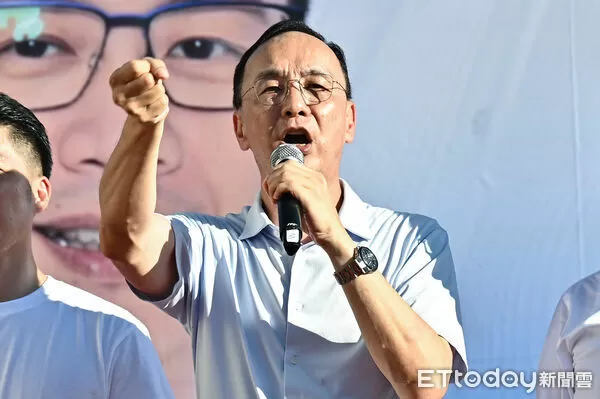 ▲▼國民黨台北市黨部7/5反惡罷大型宣講活動,國民黨主席朱立倫。（圖／記者李毓康攝）