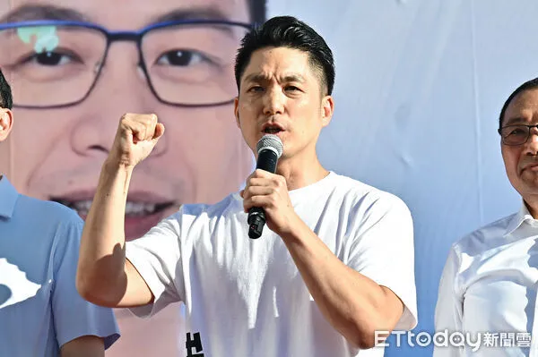 ▲▼國民黨台北市黨部7/5反惡罷大型宣講活動,台北市長蔣萬安。（圖／記者李毓康攝）