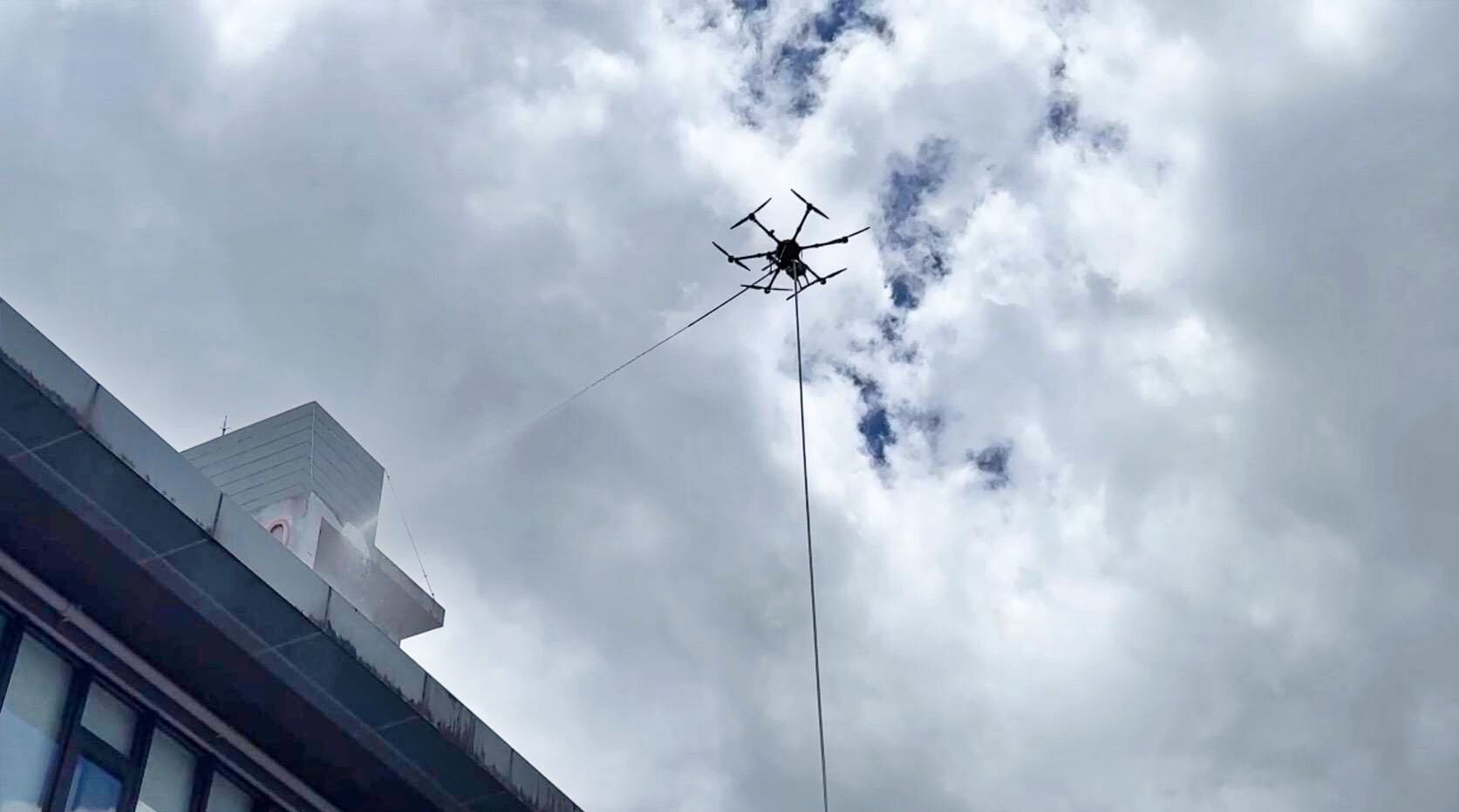 ▲基隆消防無人機志工隊成軍。（圖／記者郭世賢翻攝）