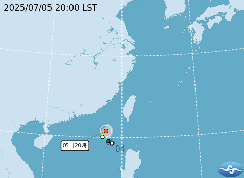 ▲丹娜絲路徑預測。（圖／氣象署）