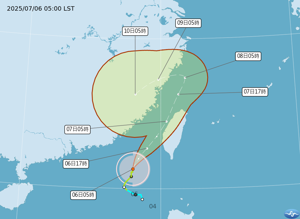 ▲▼丹娜絲。（圖／氣象署）