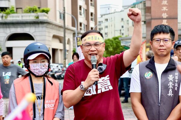 ▲▼「同意罷免大車隊」桃園首發登場 王義川領軍車掃，呼籲7/26投下同意票。（圖／王義川辦公室提供）