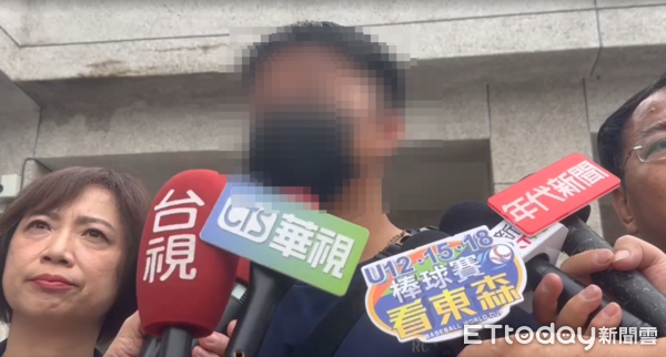 ▲▼             王家二女兒丈夫出面受訪。（圖／記者白珈陽攝，下同）