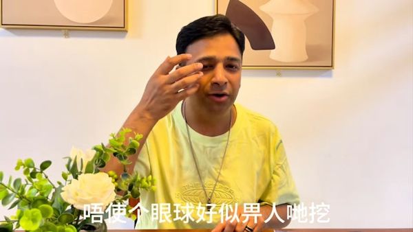 ▲陳振華講述對抗鼻咽癌經歷。（圖／翻攝自抖音）