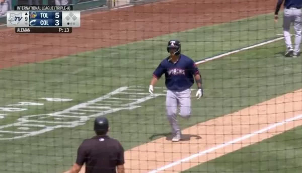 ▲李灝宇。（圖／截自X:Toledo Mud Hens）