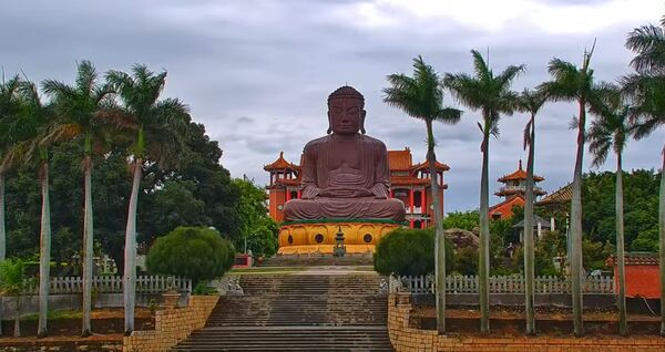 ▲彰化八卦山大佛4K即時影像意外爆紅。（圖／翻攝自愛玩彰化 Changhua Travels）