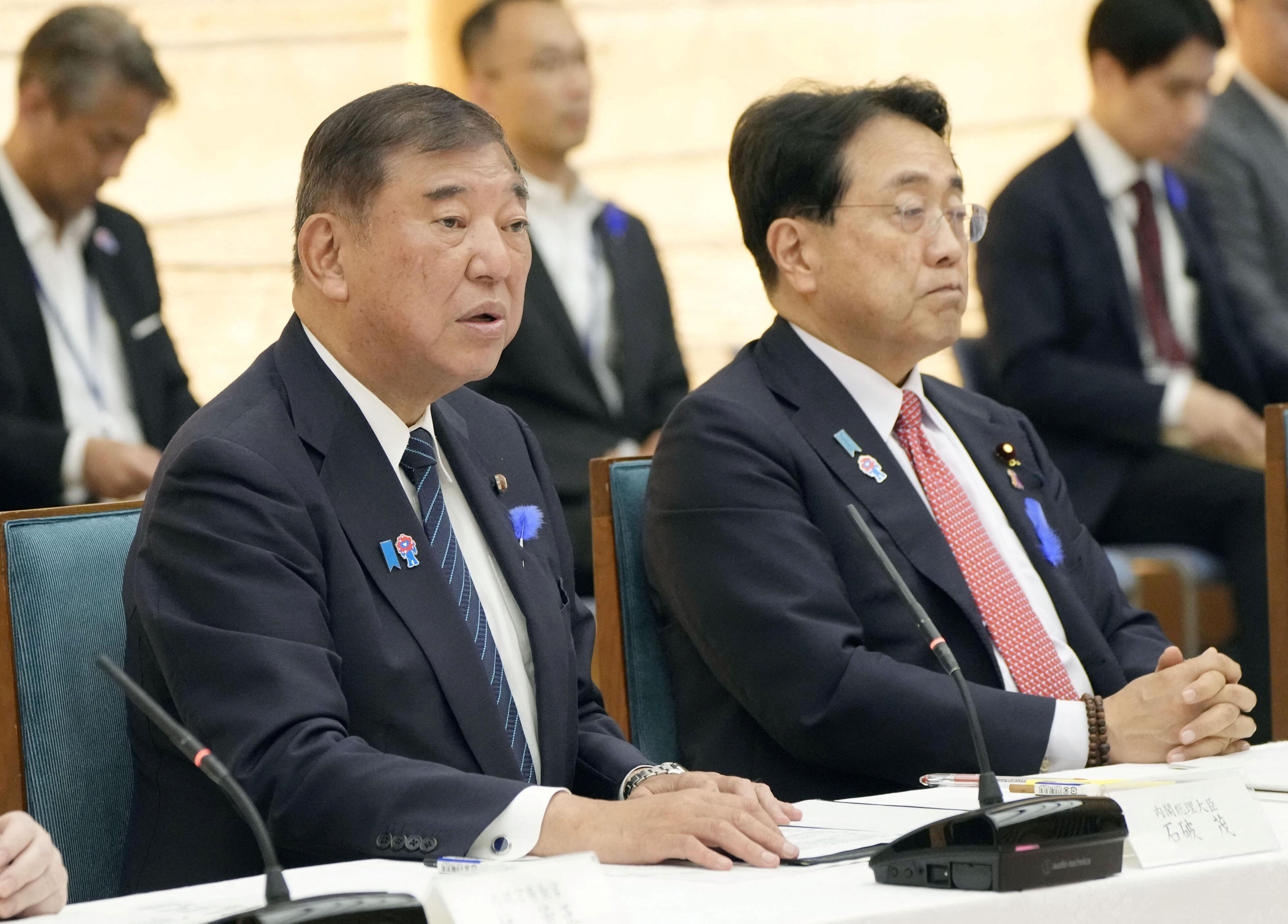 ▲▼日本首相石破茂、經濟再生擔當大臣赤澤亮正。（圖／路透）