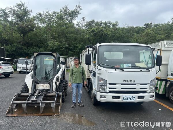 ▲▼丹娜絲重創嘉義！陳其邁下令市府啟動支援　出動24車50人救災。（圖／記者賴文萱翻攝）