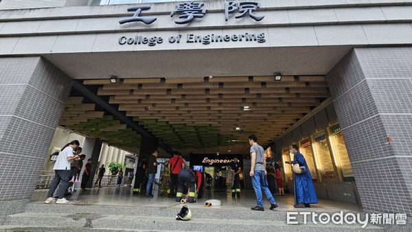 ▲國立宜蘭大學工學院實驗室加溫系統故障一度冒白煙傳火警。（圖／記者游芳男翻攝）