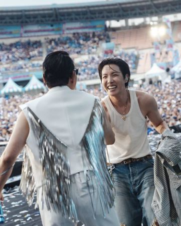 ▲▼歌迷無奈：不想被水噴濕！　PSY演唱會破例開放「超特殊區域」韓網笑了。（圖／翻攝自PSY IG）