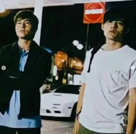 ▲周杰倫日前曬出與陳冠希《頭文字D》劇照。（圖／翻攝自周杰倫Instagram）