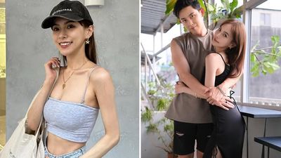 台中雨下太大淹腳踝！ 敖犬家門前「一把抱起辣妻」發發：又戀愛了