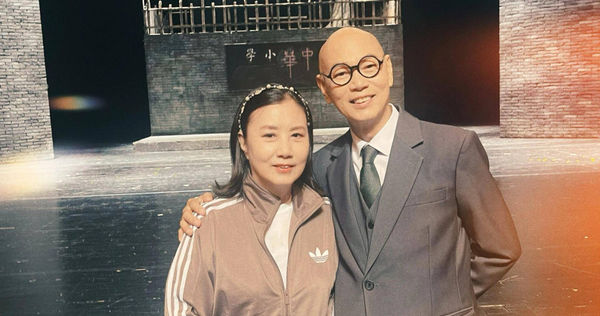 香港藝人羅家英（右）4度罹癌選擇不化療。（圖／汪明荃微博）