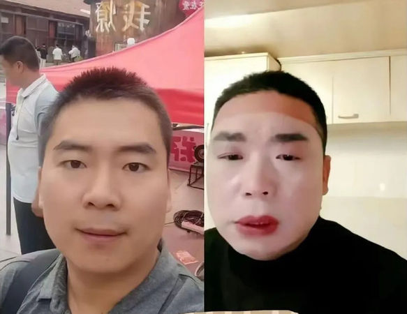 ▲南京紅姐上妝前後差別。（圖／翻攝自微博）