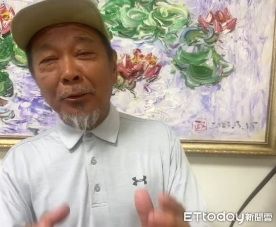 ▲民俗專家廖大乙說明南鯤鯓代天府牌樓倒塌。（圖／廖大乙提供）