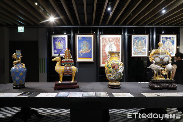 ▲▼東森購物OB藏寶閣「景泰百寶作賦東森」展開幕。（圖／記者湯興漢攝）