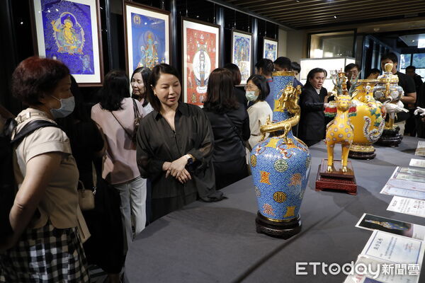 ▲▼東森購物OB藏寶閣「景泰百寶作賦東森」展開幕。（圖／記者湯興漢攝）