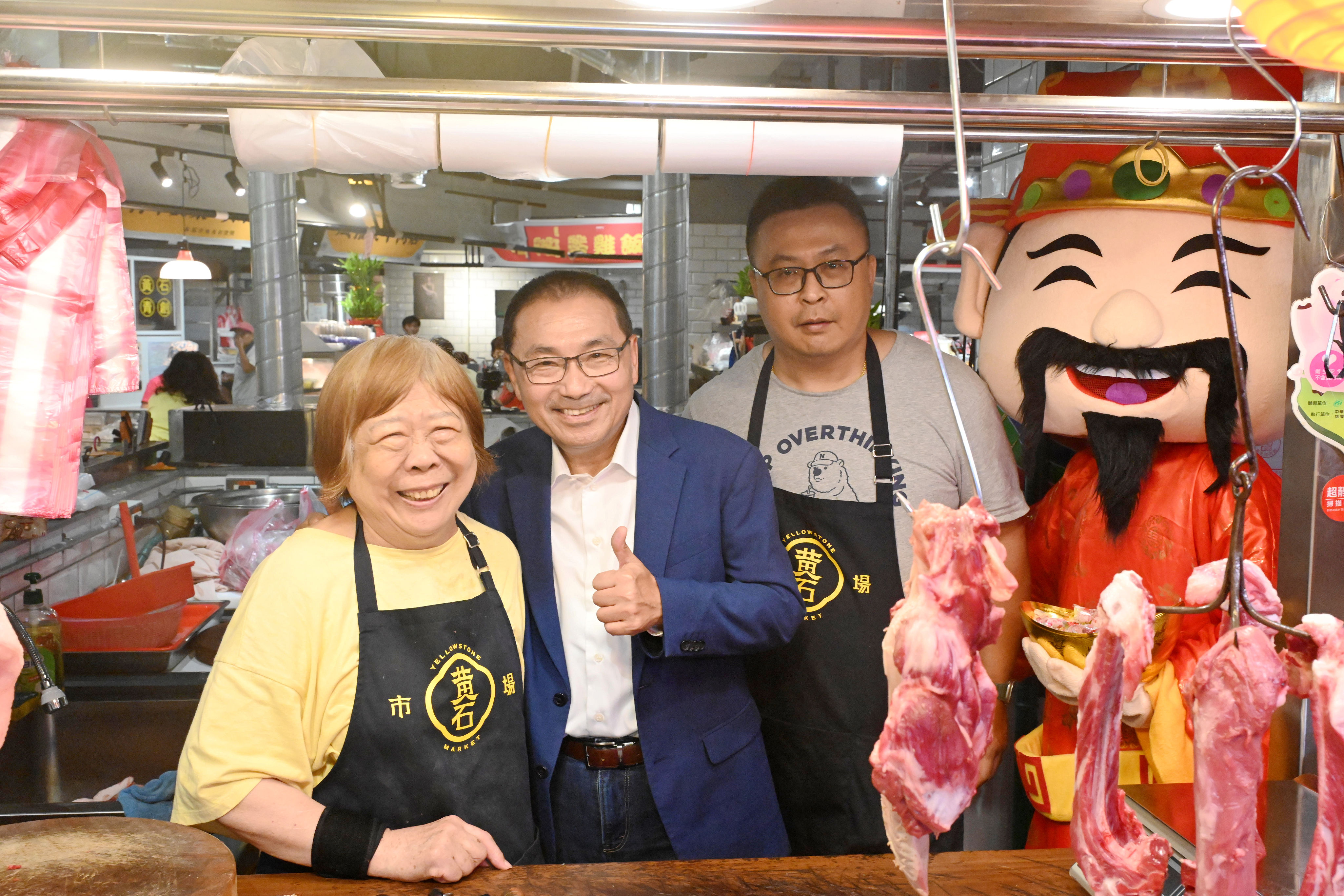 ▲板橋黃石市場華麗轉身 侯友宜盼帶動地方經濟。（圖／新北市市場處提供）