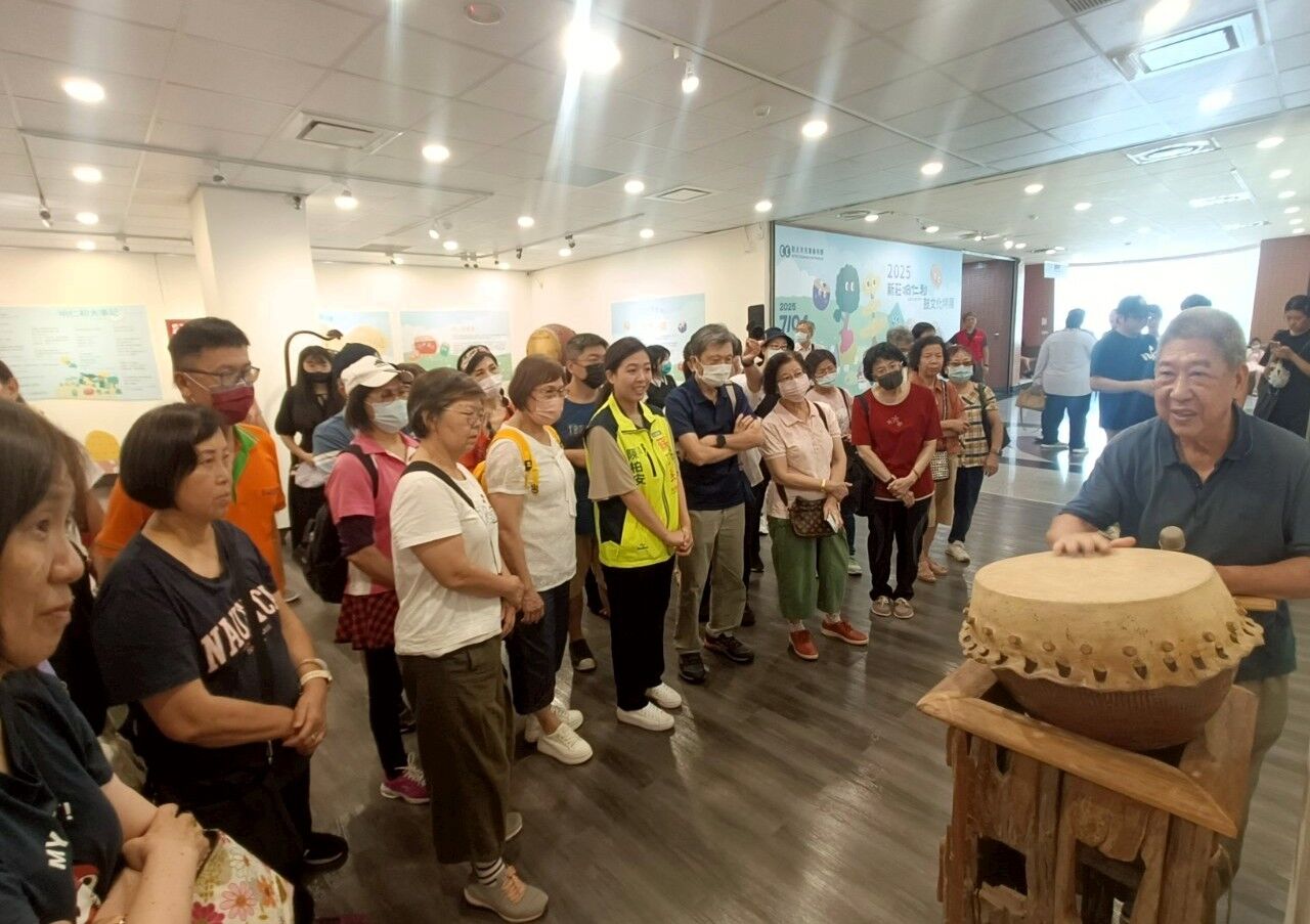▲世界鼓藝x童趣怪獸！新莊响仁和特展登場。（圖／新北市文化局提供）
