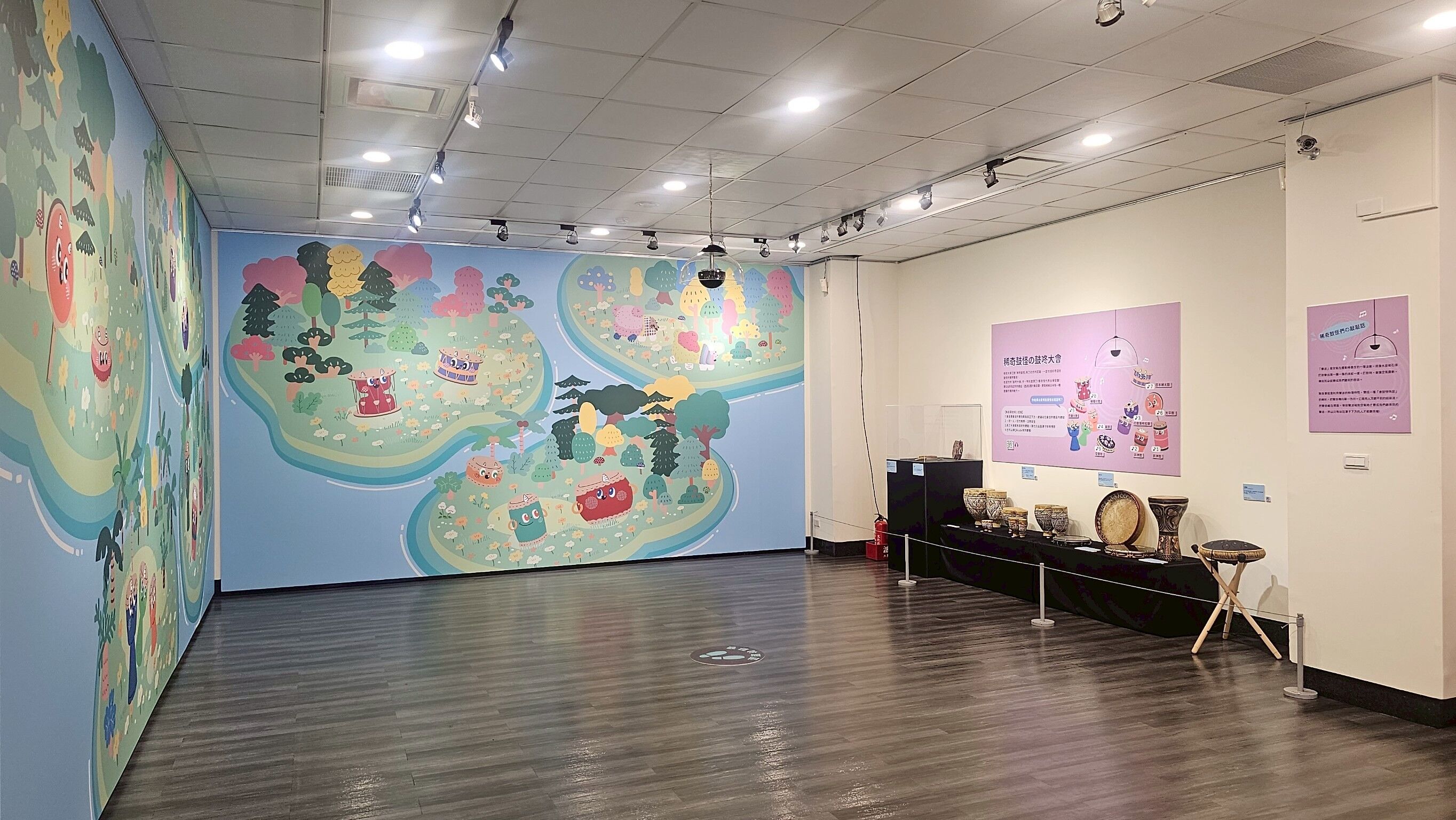 ▲世界鼓藝x童趣怪獸！新莊响仁和特展登場。（圖／新北市文化局提供）