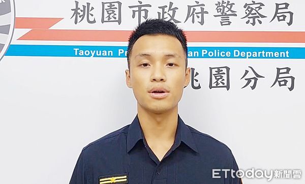 ▲桃園分局交通組呂健亦巡官說明這起未禮讓行人違規處罰過程。（圖／記者沈繼昌翻攝）