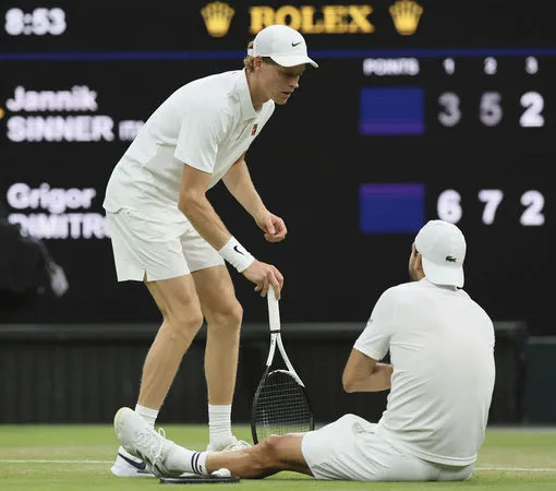 ▲義大利23歲球王辛納（Jannik Sinner）。（圖／達志影像／美聯社）