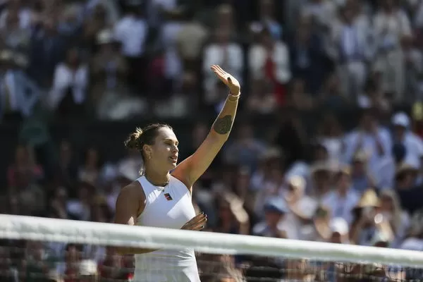 ▲世界球后莎芭蓮卡（Aryna Sabalenka）晉級溫網4強。（圖／達志影像／美聯社）