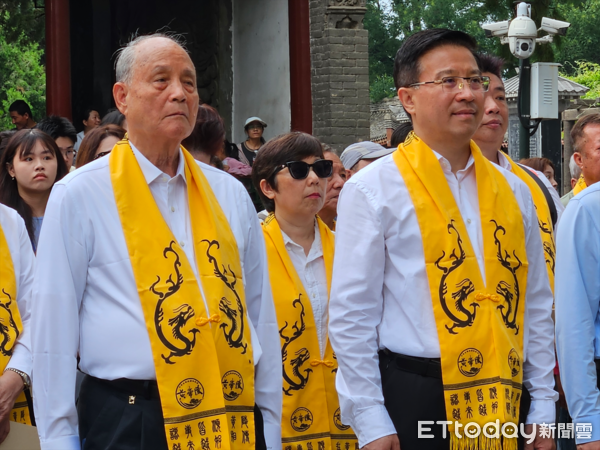 ▲▼大陸國台辦副主任趙世通、海基會前董事長林中森、兩岸同胞黃帝陵大祭祖活動。（圖／記者陳冠宇攝）